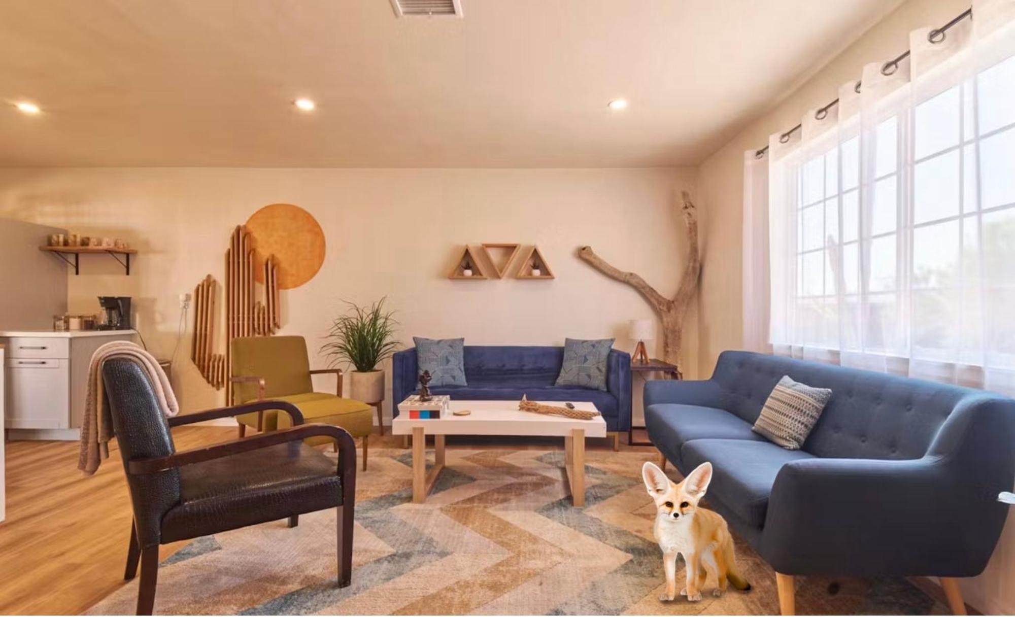 Twin Palms Desert Getaway - Jacuzzi, Fire Pit, Meditation Room & More Joshua Tree Dış mekan fotoğraf